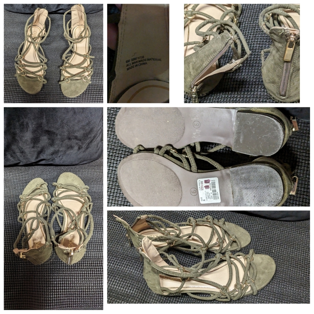 Cato Sandals,zip back